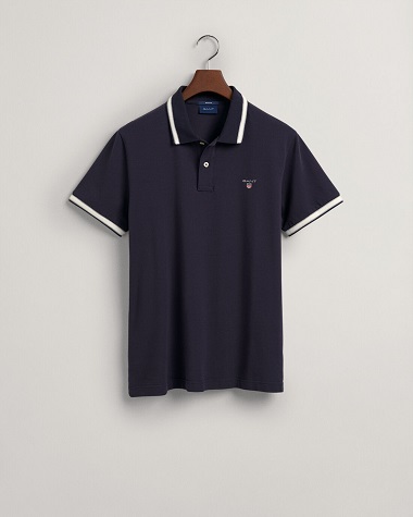 GANT Herringbone Tipping Pique Polo